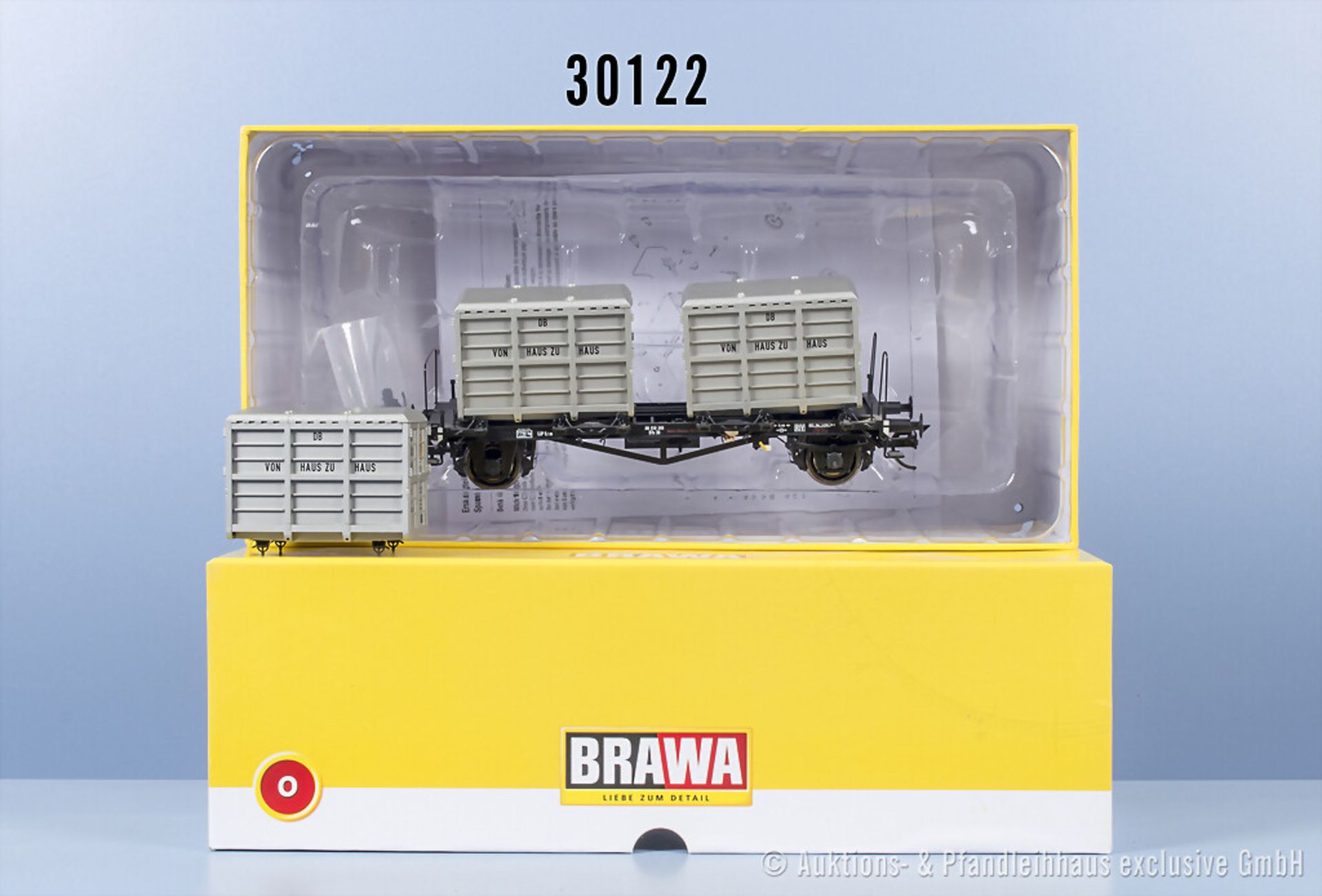 Brawa Spur 0 37154 Behältertragwagen, Z 0-1, in ...