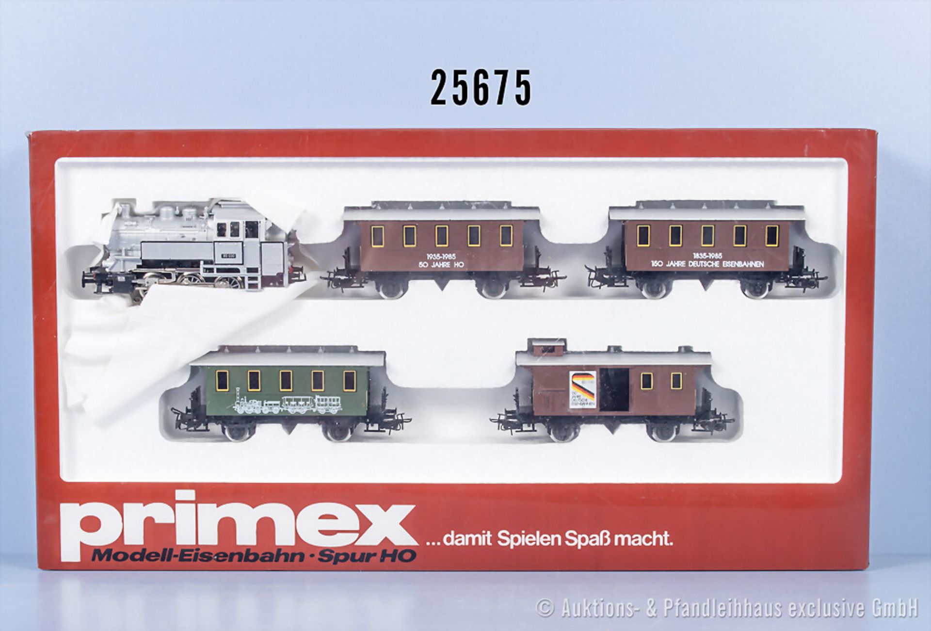 Primex H0 2750 Zugset 50 Jahre H0 mit Tenderlok, BN 80 030 und 4 Wagen, Z 0-1, in ...