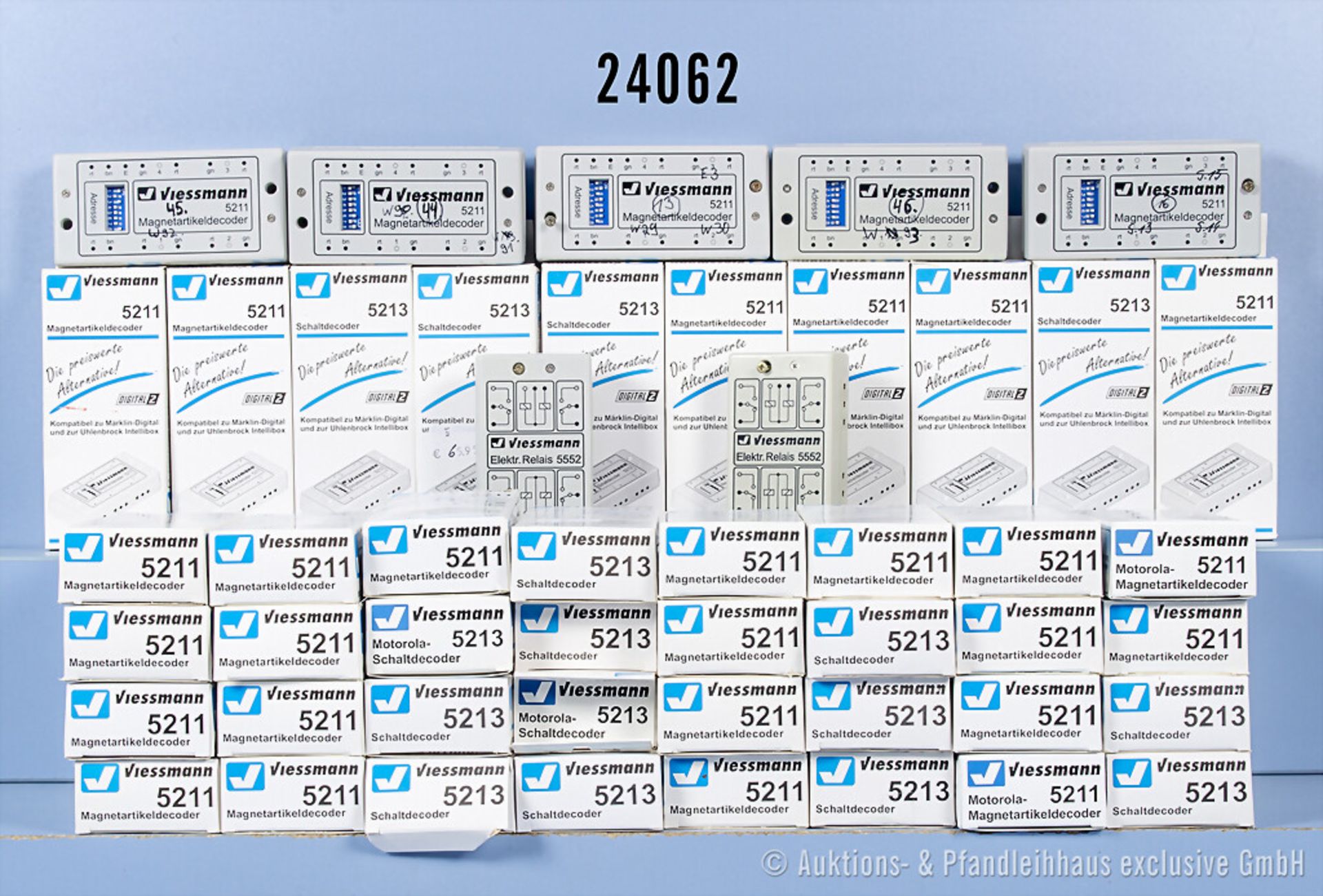 ca. 55 Viessmann Schalt- und Magnetartikel Decoder, Z 1-3, überw. in ...