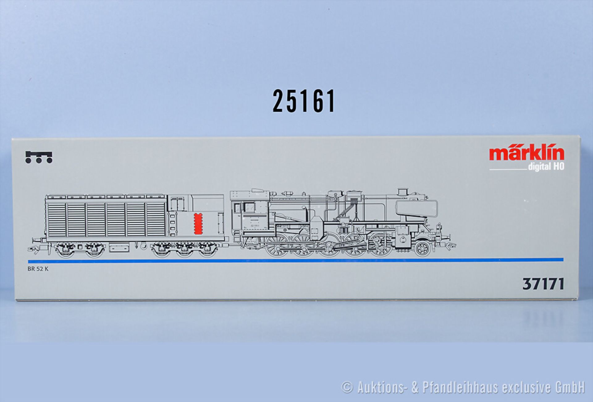 Märklin digital H0 37171 Schlepptenderlok der DB, BN 52 1911, Z 1-2 in ...