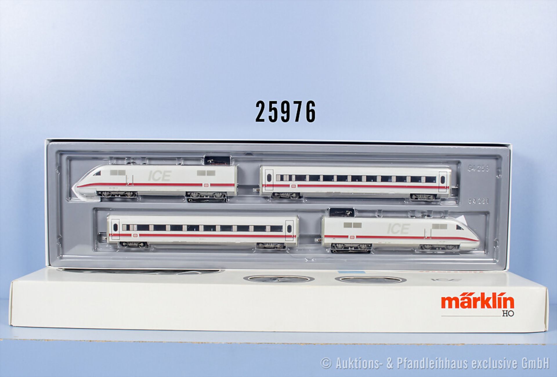 Märklin H0 3370 4-teiliger E-Triebzug ICE der DB, BN 401 008-0, Z 1-2, in Märklin ...