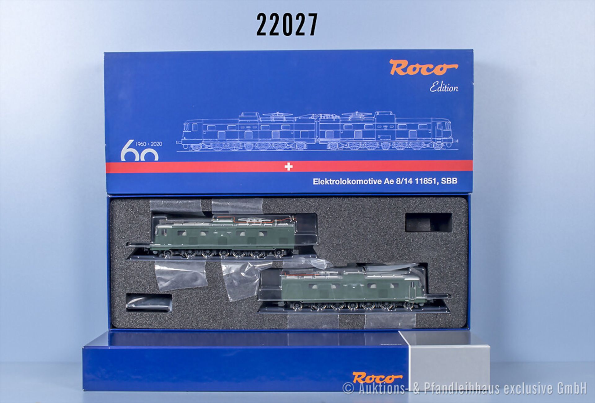 Roco H0 71813 2-teilige E-Lok der SBB, BN 11851, mit Digitalschnittstelle, Z 1 in ...