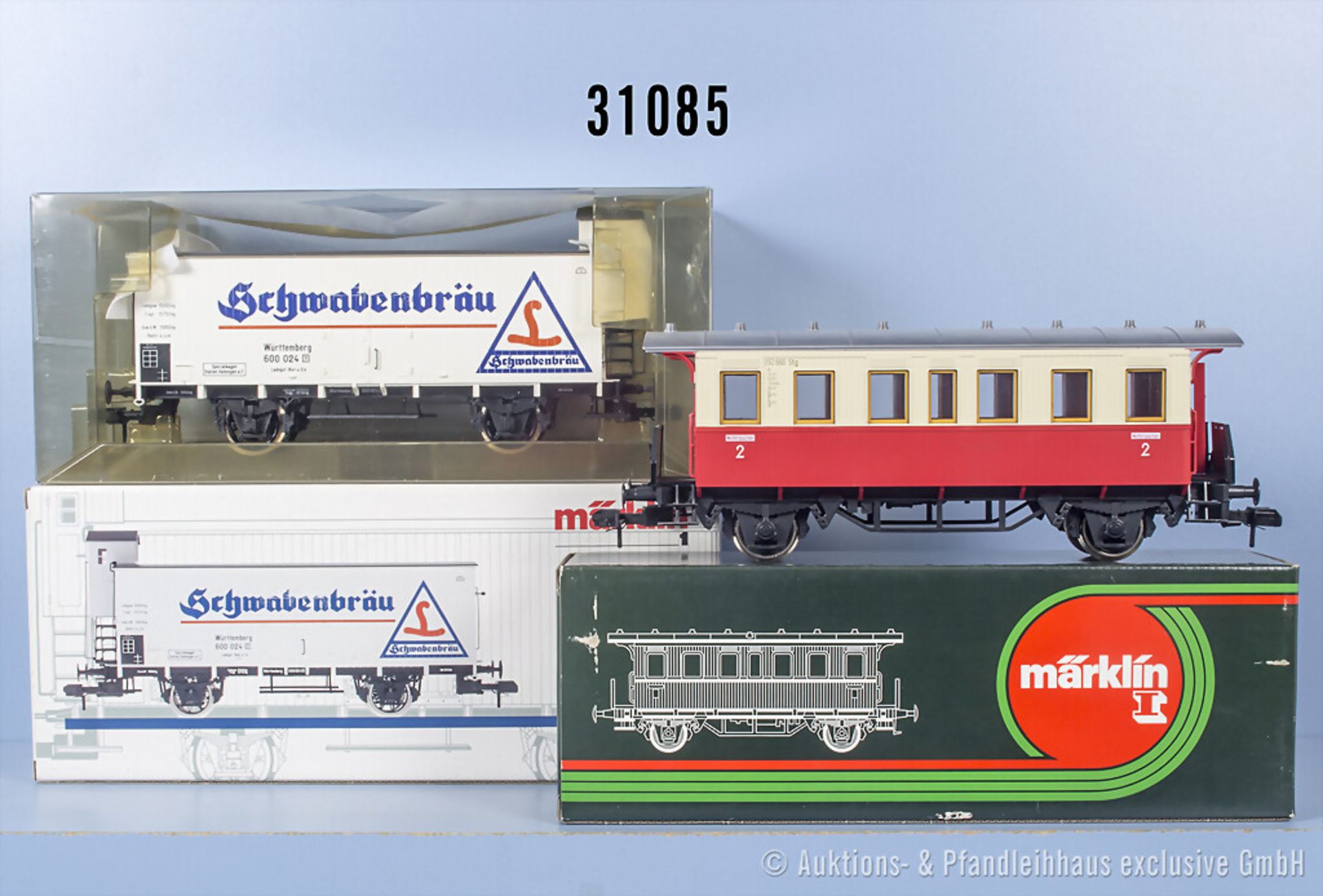 2 Märklin Profi 1 Wagen, dabei 5800 und 5831, Z 1, in ...