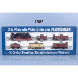 Fleischmann H0 4886 Zugset 80 Jahre Deutscher Staatsbahn Wagenverband mit Tenderlok der ...