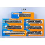 Roco H0 D-Zug, dabei 43950 E-Lok der SBB, BN 1679, AC und 6 Wagen, Z 1-2, in ...