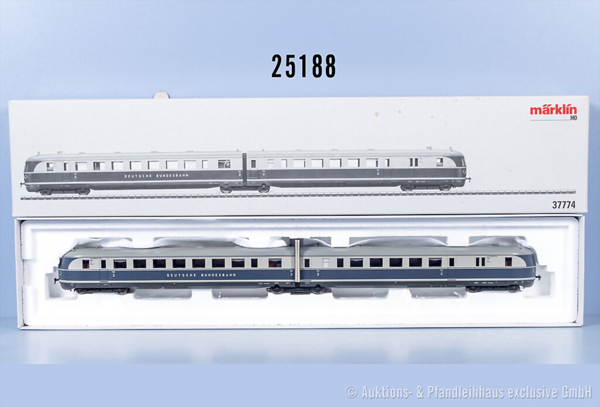 Märklin mfx digital H0 37774 2-teiliger Dieseltriebzug der DB, BN SVT 04 501, Z 1 in ...