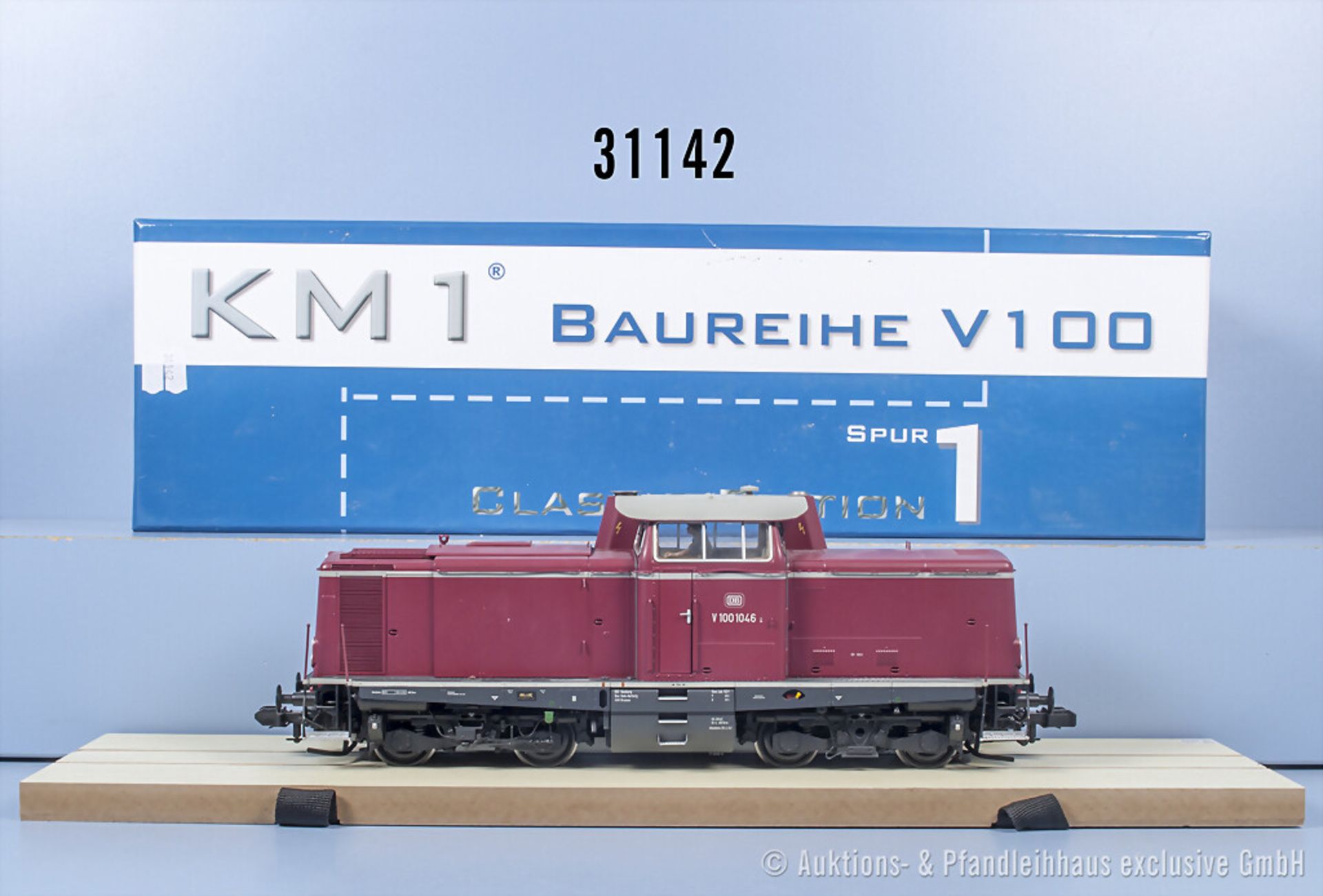 KM1 Spur 1 101005 Diesellok der DB, BN V100 1046, Z 2-3, in ...