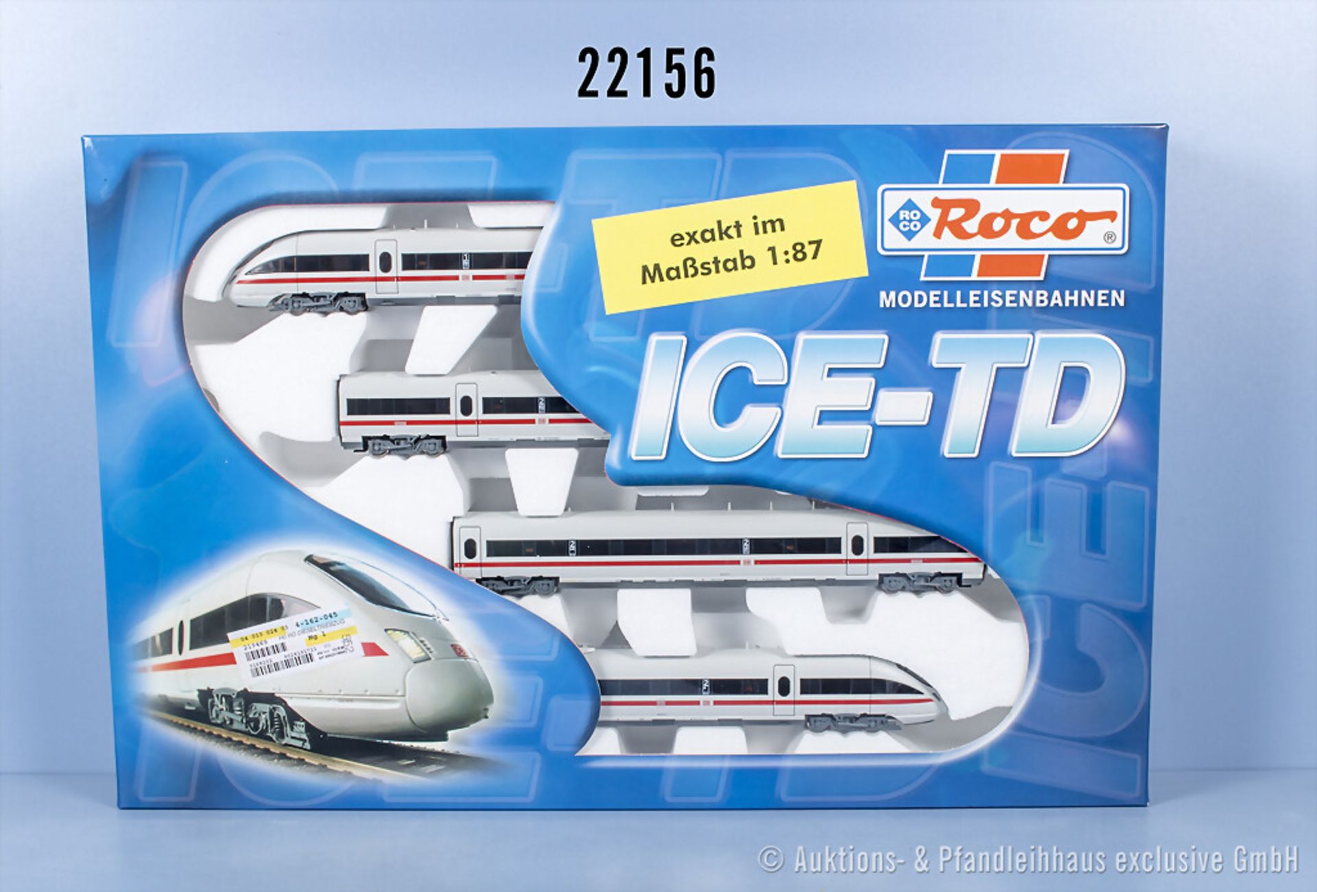 Roco H0 63030 4-teiliger Dieseltriebzug ICE-TD der DB, BN 605 519-8, mit ...