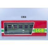 LGB Spur IIm 3070 Personenwagen, mit Metallradsätzen und Figuren, Z 1-2 in ...
