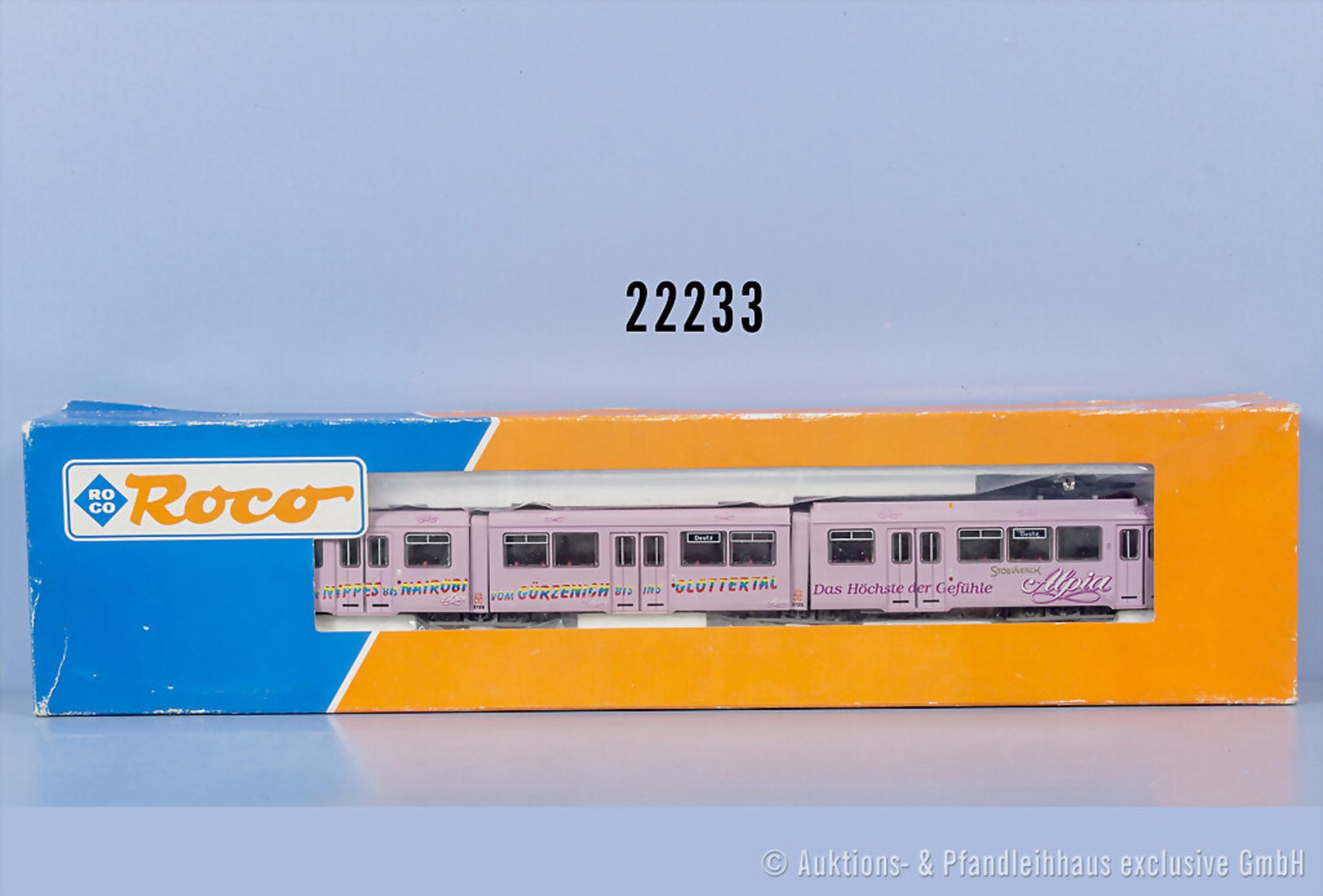 Roco H0 43191 3-teilige Straßenbahn der KVB,BN 3725, Z 1, in ...