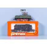 2 Primex H0 Loks, dabei 3002 E-Lok der DB, BN E63 08 und 3196 Tenderlok der DB, BN 81 ...