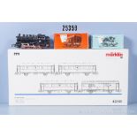 Märklin H0 Zug, dabei delta digital Tenderlok der DB, BN 81 010, für 2-Leiter-Betrieb ...