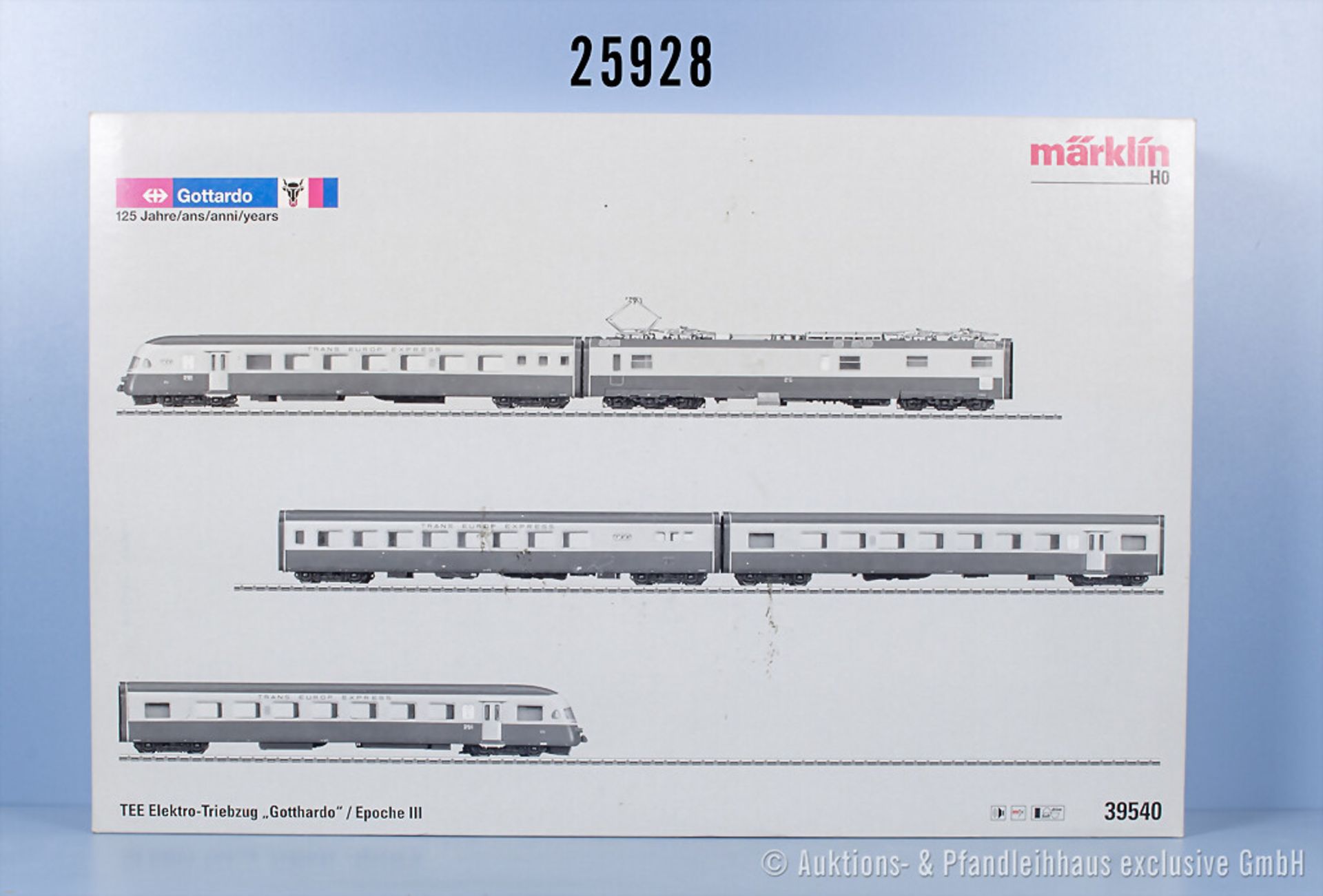 Märklin mfx digital H0 39540 5-teiliger E-Triebzug "Gottardo" der SBB, BN 1051, Z 1-2, ...