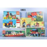 7 Lego Legoland Setpackungen 146 Bahnübergang mit Wärterhäuschen, 312 Tanker, 351 ...