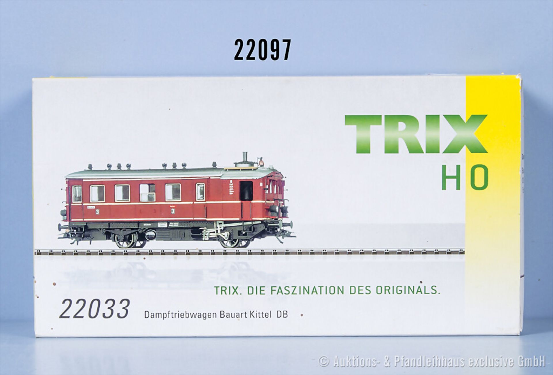 Trix international H0 22033 Dampftriebwagen Kittel der DB, BN 8, mit ...