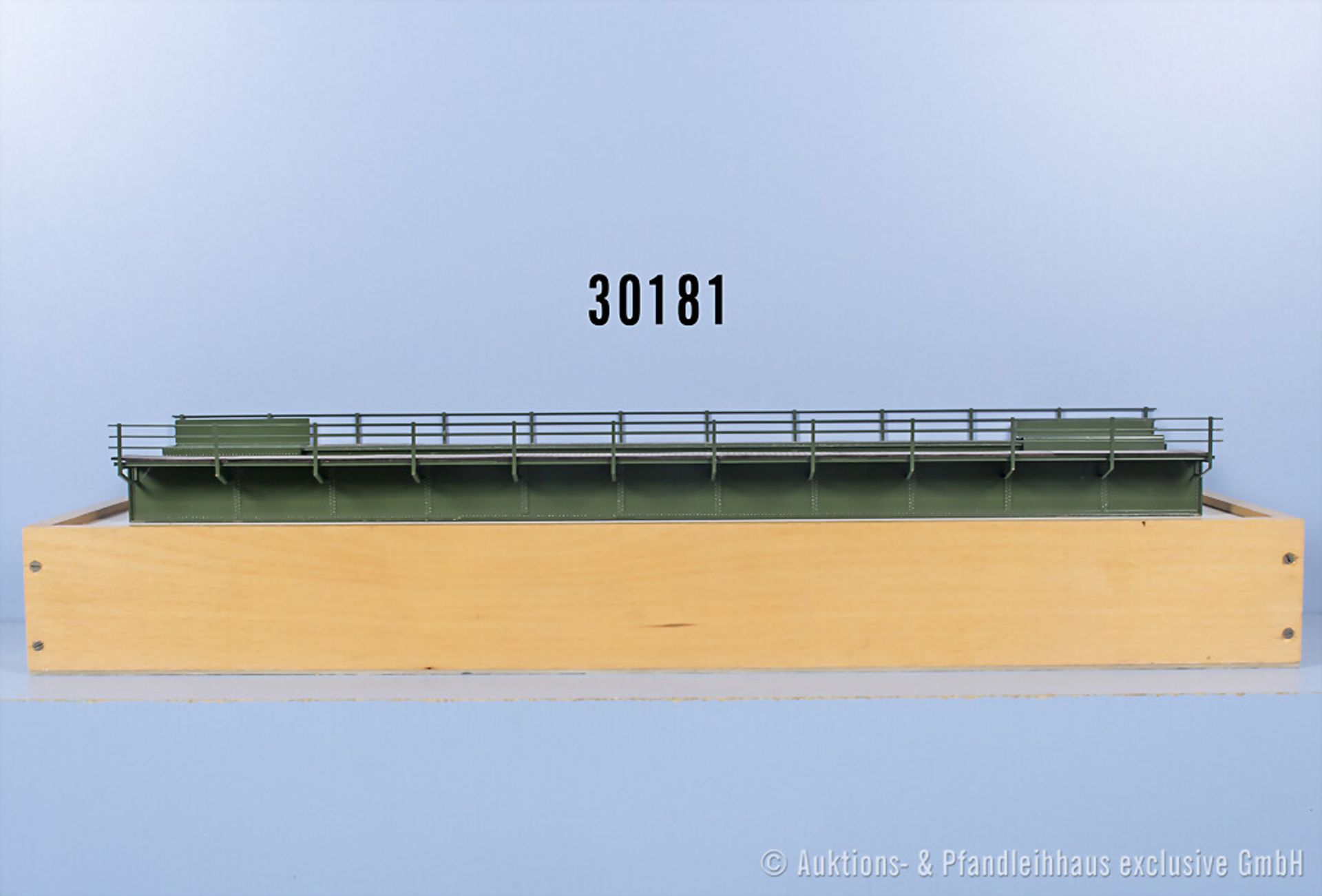 Spur 0 Gitterbrücke als Messing-Kleinserienmodell, L ca. 62 cm, Z ...