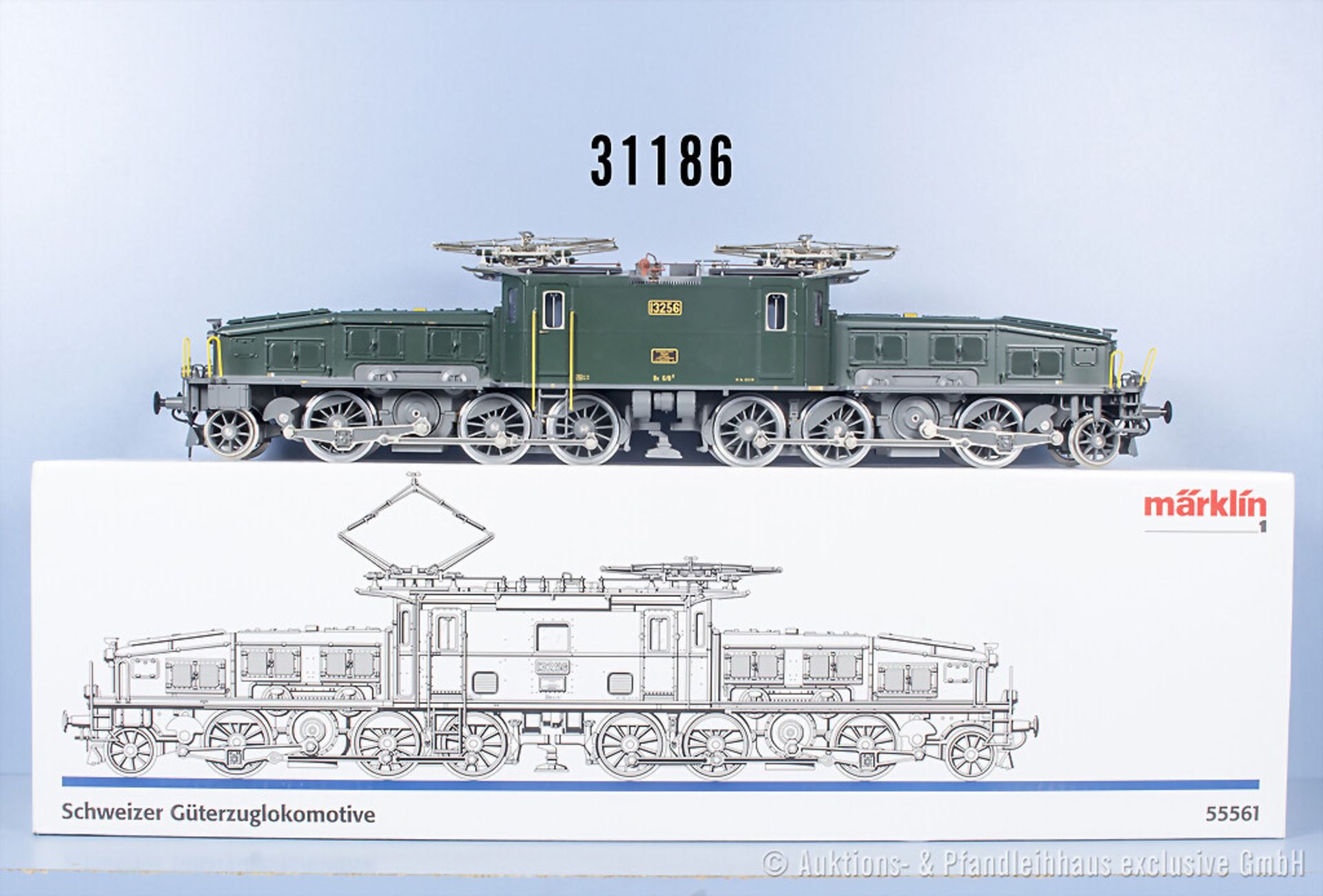 Märklin Profi 1 55561 E-Lok Krokodil der SBB, BN 13256, Z 2, in OVP, ...