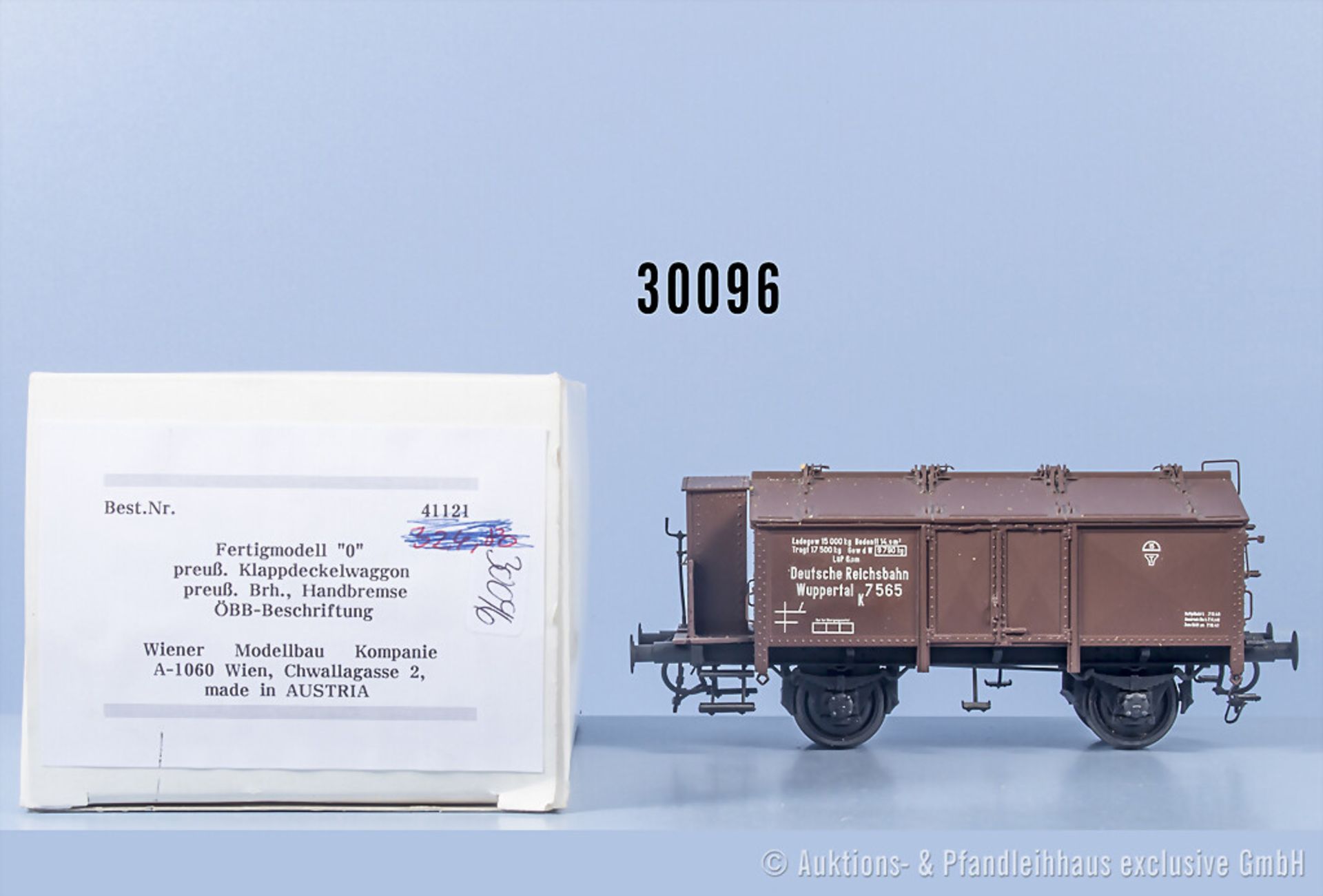 Wiener Modellbau Company Spur 0 Klappdeckelwagen als Fertigmodell, Z 0-1, in ...