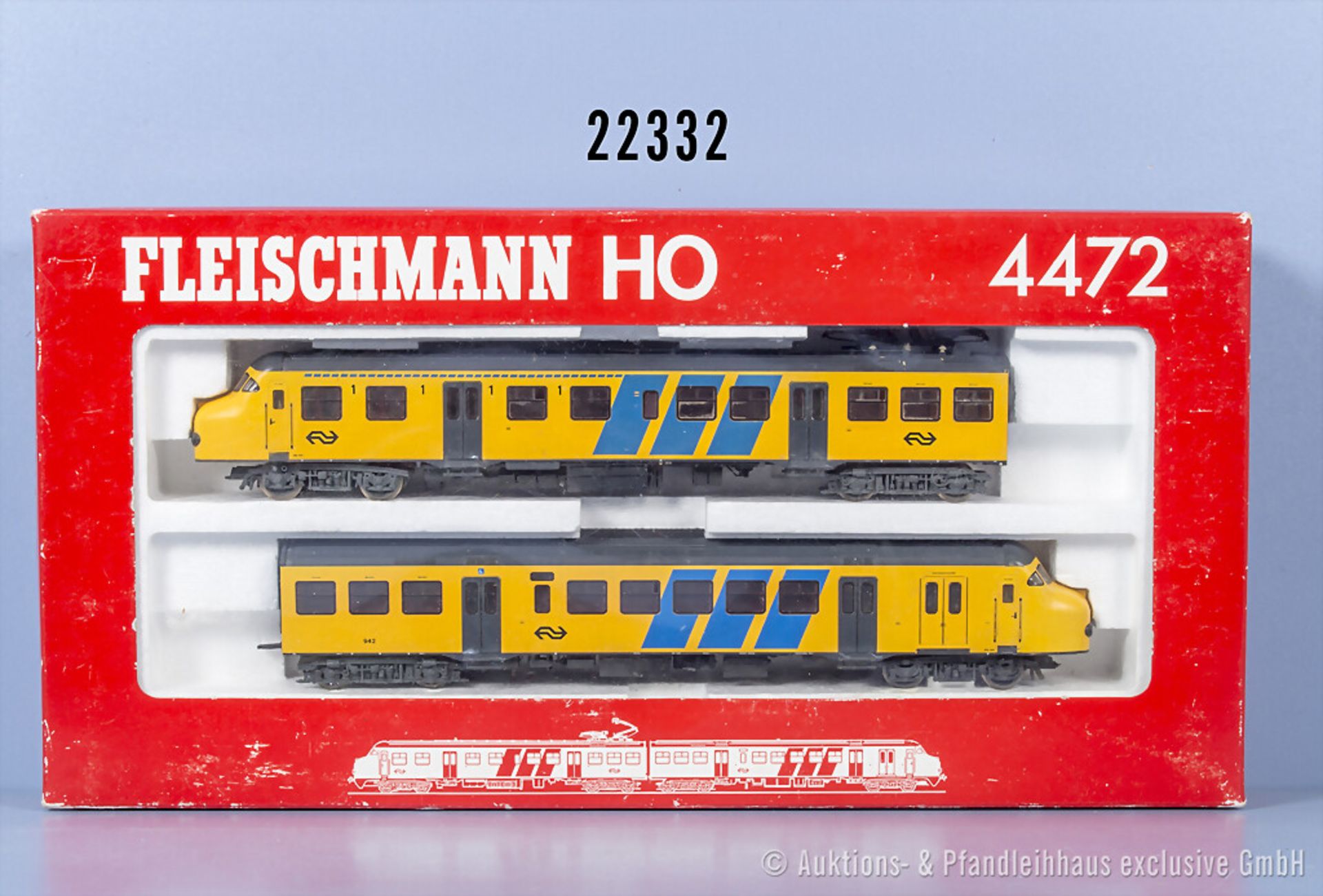 Fleischmann H0 4472 2-teiliger E-Triebzug der NS, BN 942, Z 2, in ...