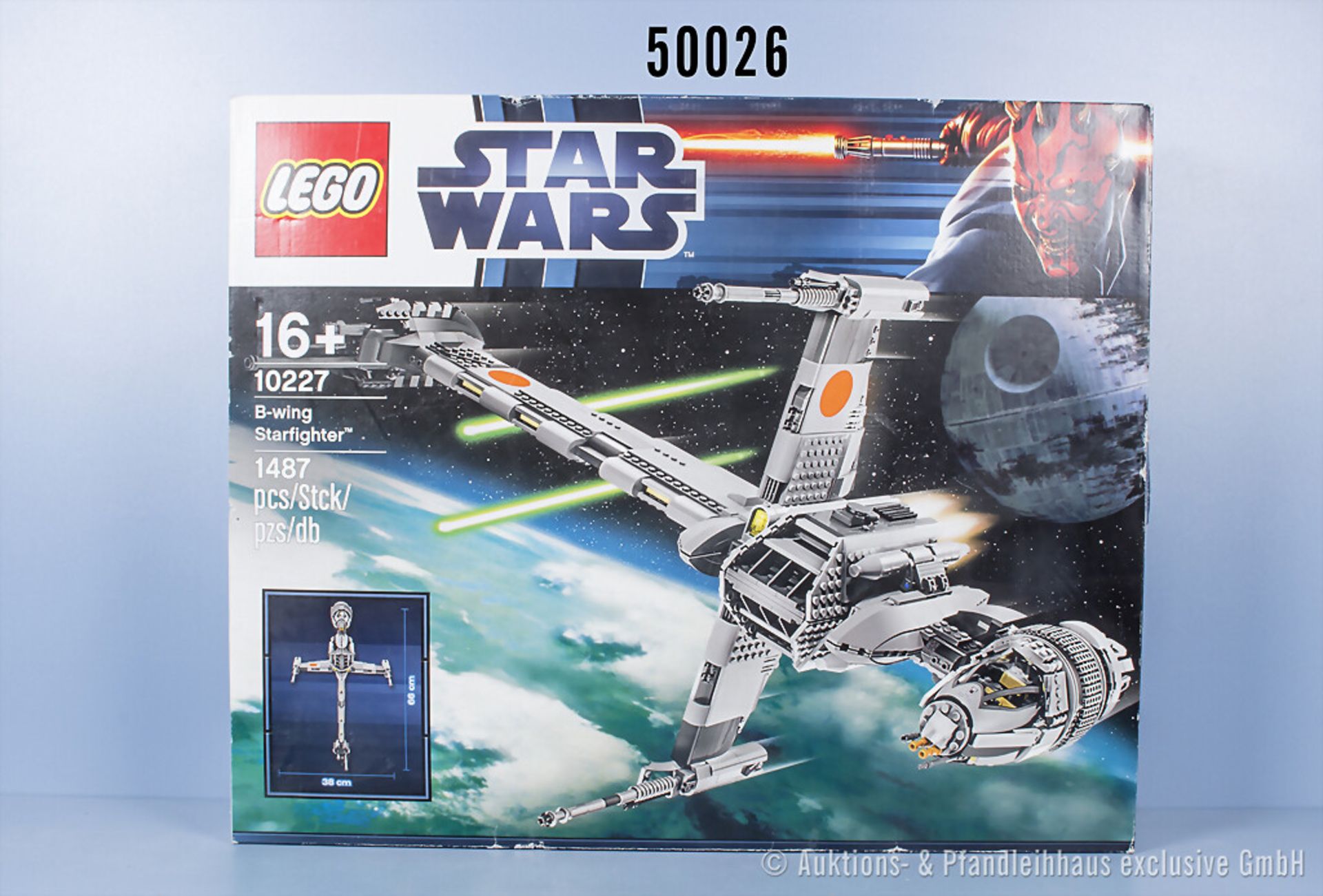 Lego Star Wars B-Wing Starfighter 10227, geöffnet, mit Bauanleitungen, Originaltüten ...