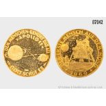 Goldmünze, USA Gold Gedenkmünze Apollo 11 1969, "Dem Mensch gehört das All, Gott schuf ...