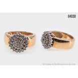 Ring, 585er Gold, mit Diamant-Brillanten, zusammen ca. 1,00 ct, wesselton - crystal, ...