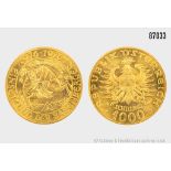 Österreich 1000 Schilling Gold, Prägejahr 1976, Einsetzung der Babenberger 976-1976, ...