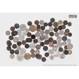 Konv. Österreich 90 Kleinmünzen, von ca. 1860 bis 1950, in versch. Werten, einzelne in ...