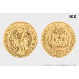 Goldmünze, Nachprägung einer Altdeutschen Münze, Gold 900 von 1972, 7,91 g, Zustand ss ...