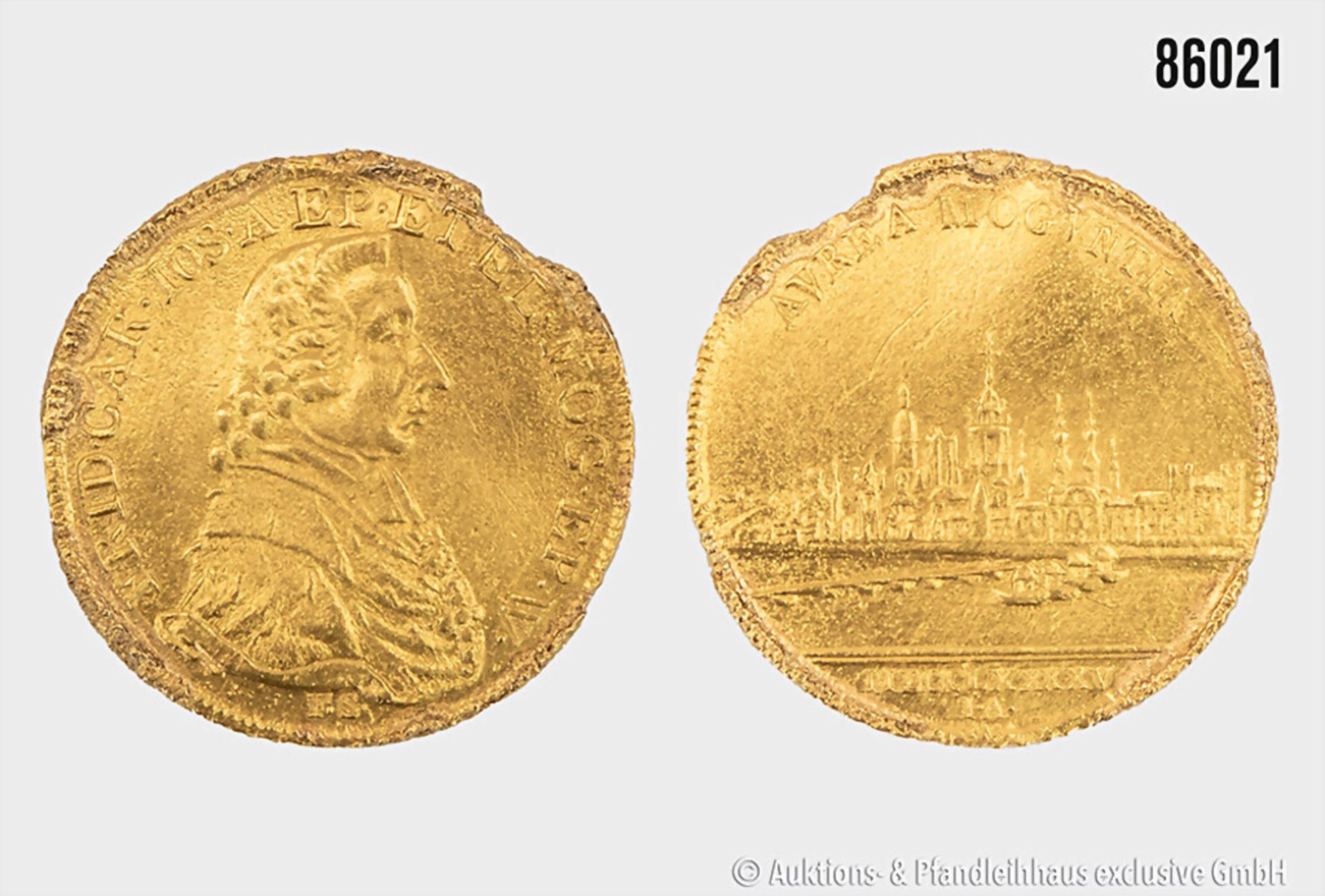 Goldmünze, Mainz 1 Dukat 1795 Fr. Karl Joseph v. Erthal 1774-1802, Gold, 3,43 g, ...