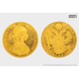 Goldmünze, Österreich/Ungarn 4 Dukaten 1915, 13,96 g, Feingehalt 986 Gold, D 40 mm, ...