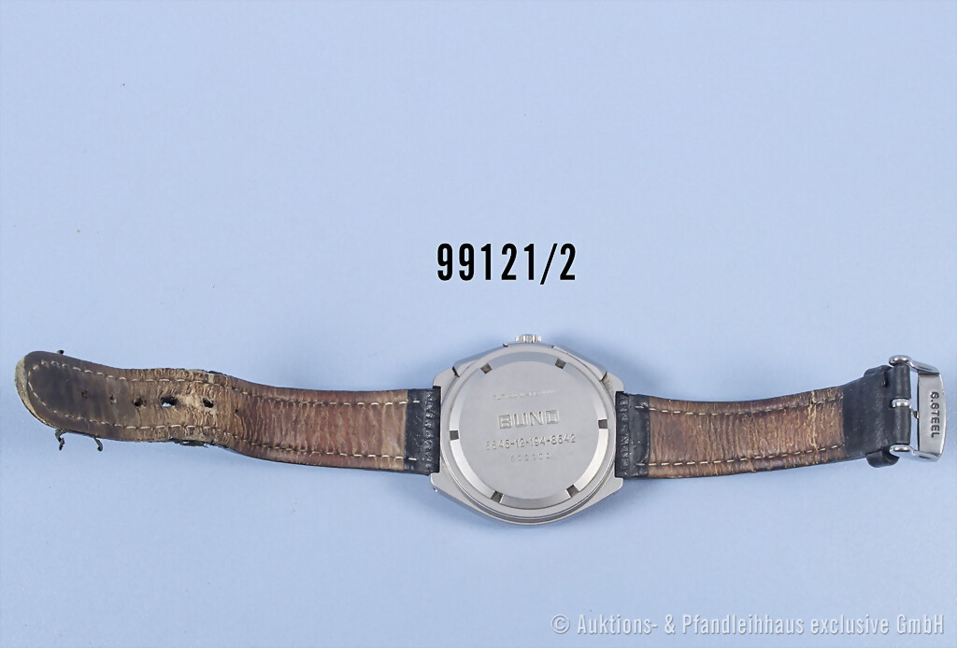 Bundeswehr Armbanduhr "Military Chronograph", Hersteller "Tutimar", im Boden "Bund ... - Bild 2 aus 2