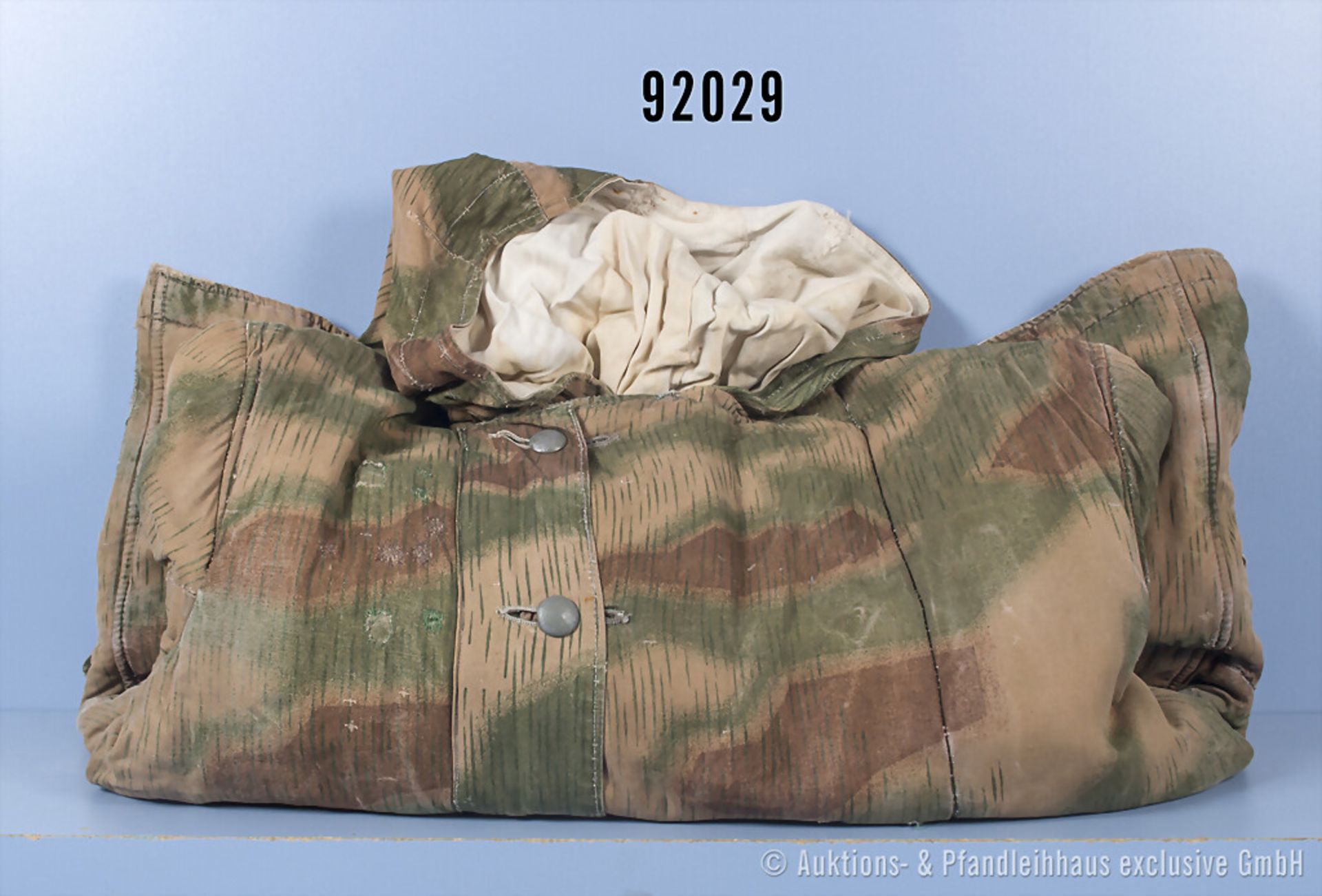 Wendetarnjacke der Wehrmacht, Sumpftarnung, guter Zustand mit teilw. stärkeren Alters- ...