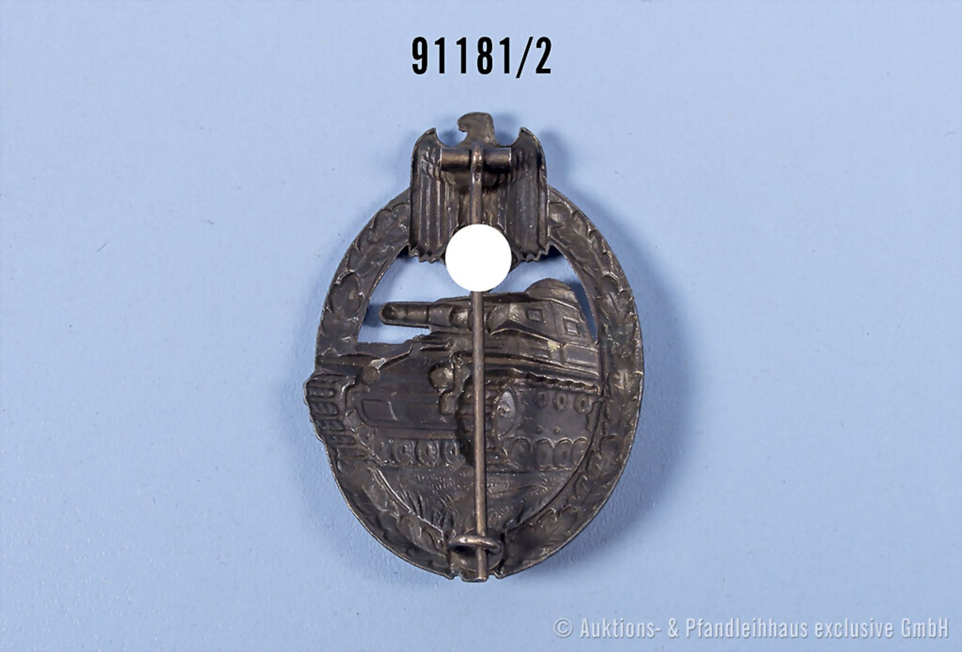 Panzerkampfabzeichen in Bronze, Zinkausf., guter ... - Image 2 of 2
