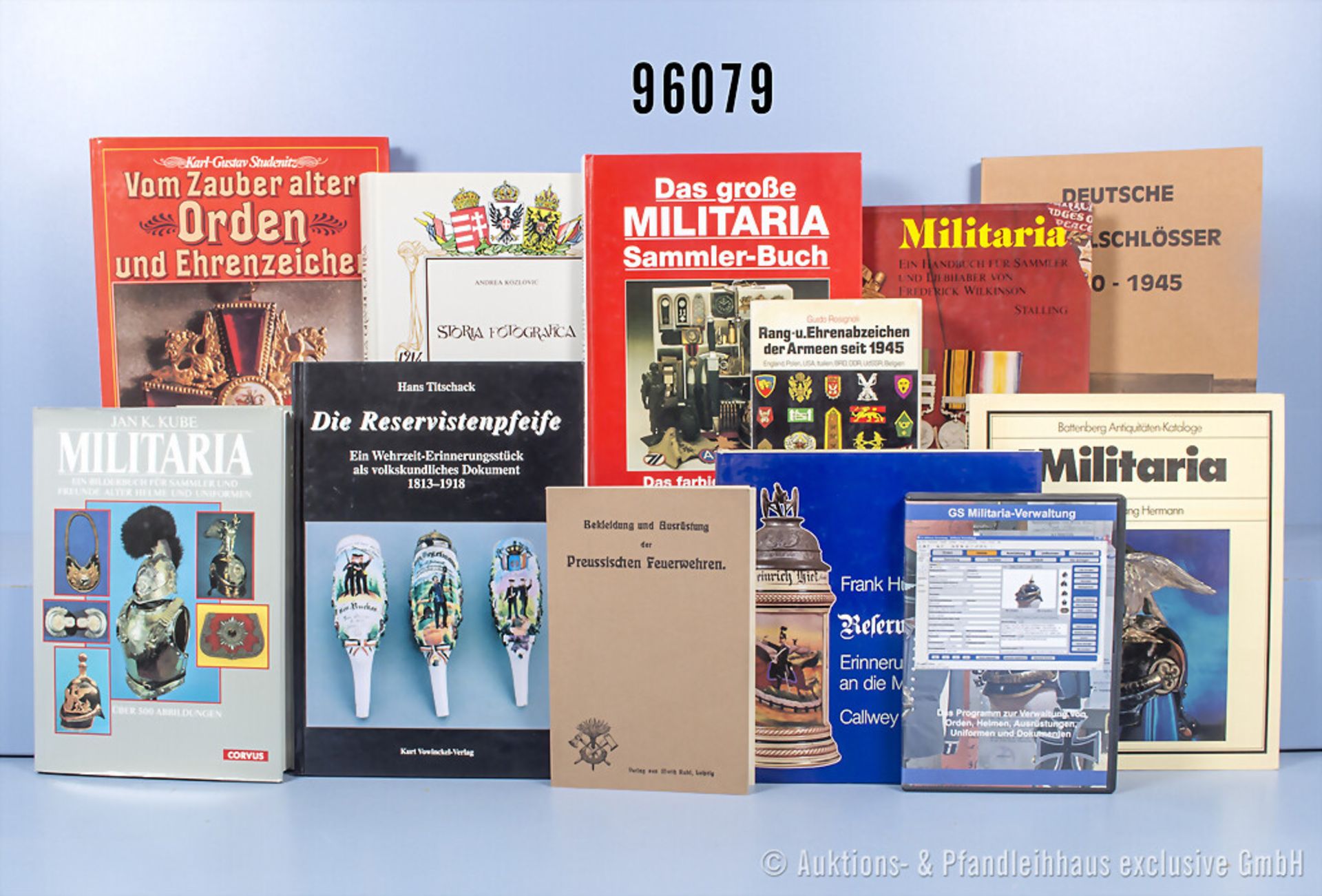 Konv. 11 Bücher NK über Militaria, u.a. "Reservistenkrüge- Erinnerungen an die ...