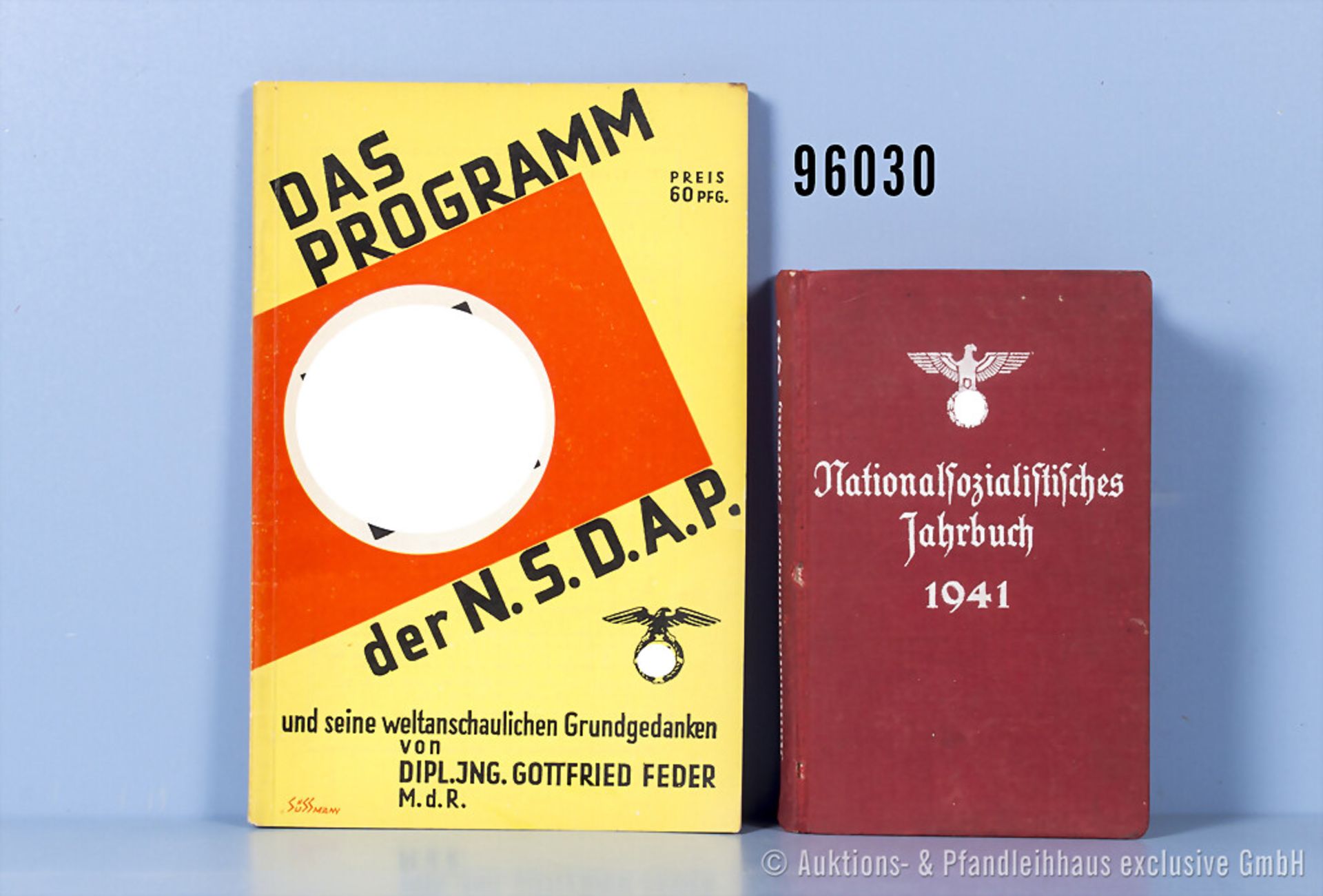 Konv. Buch "Nationalsozialistisches Jahrbuch 1941" und Broschüre "Das Programm der ...