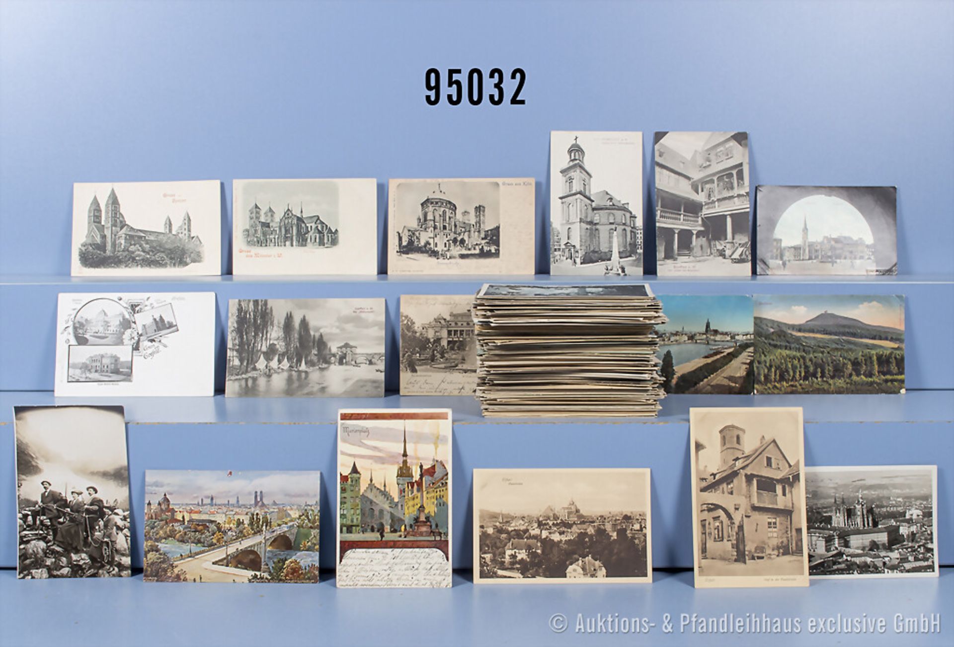 Konv. ca. 300 Postkarten, Deutschland ab 1900, gemischter Zustand, Fundgrube, bitte ...