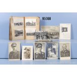 Fotoalbum eines Hauptmanns der Luftwaffe, 2. WK, ca. 180 Fotos, teilw. lose, teilw. ...
