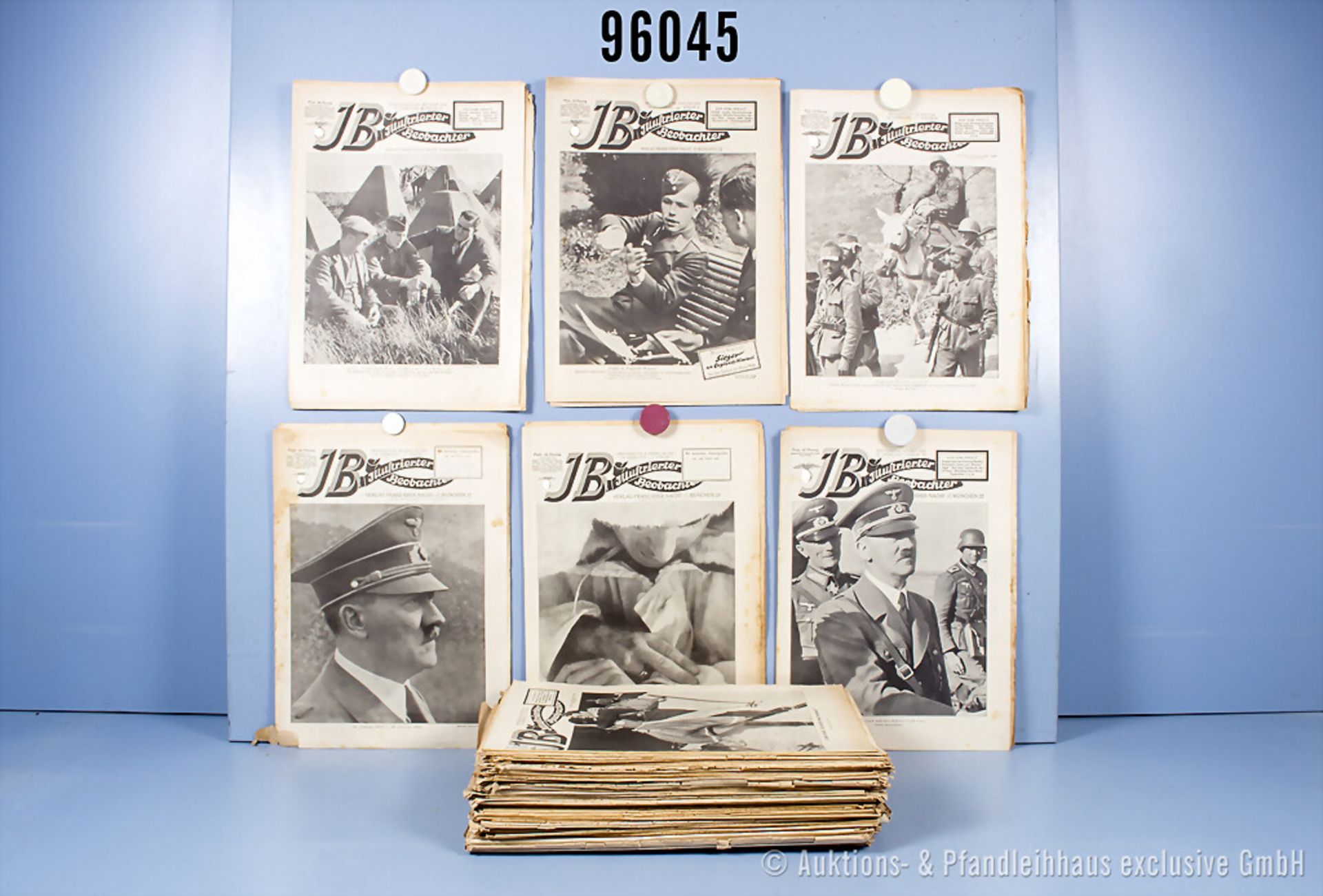 91 x Illustrierter Beobachter von 1939 bis 1944 mit interessanten Titelblättern u.a. ...