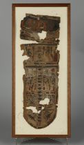 Fragment de Textile Egyptien Antique Pourrait provenir d’un vêtement masculin « Chendjit » ou