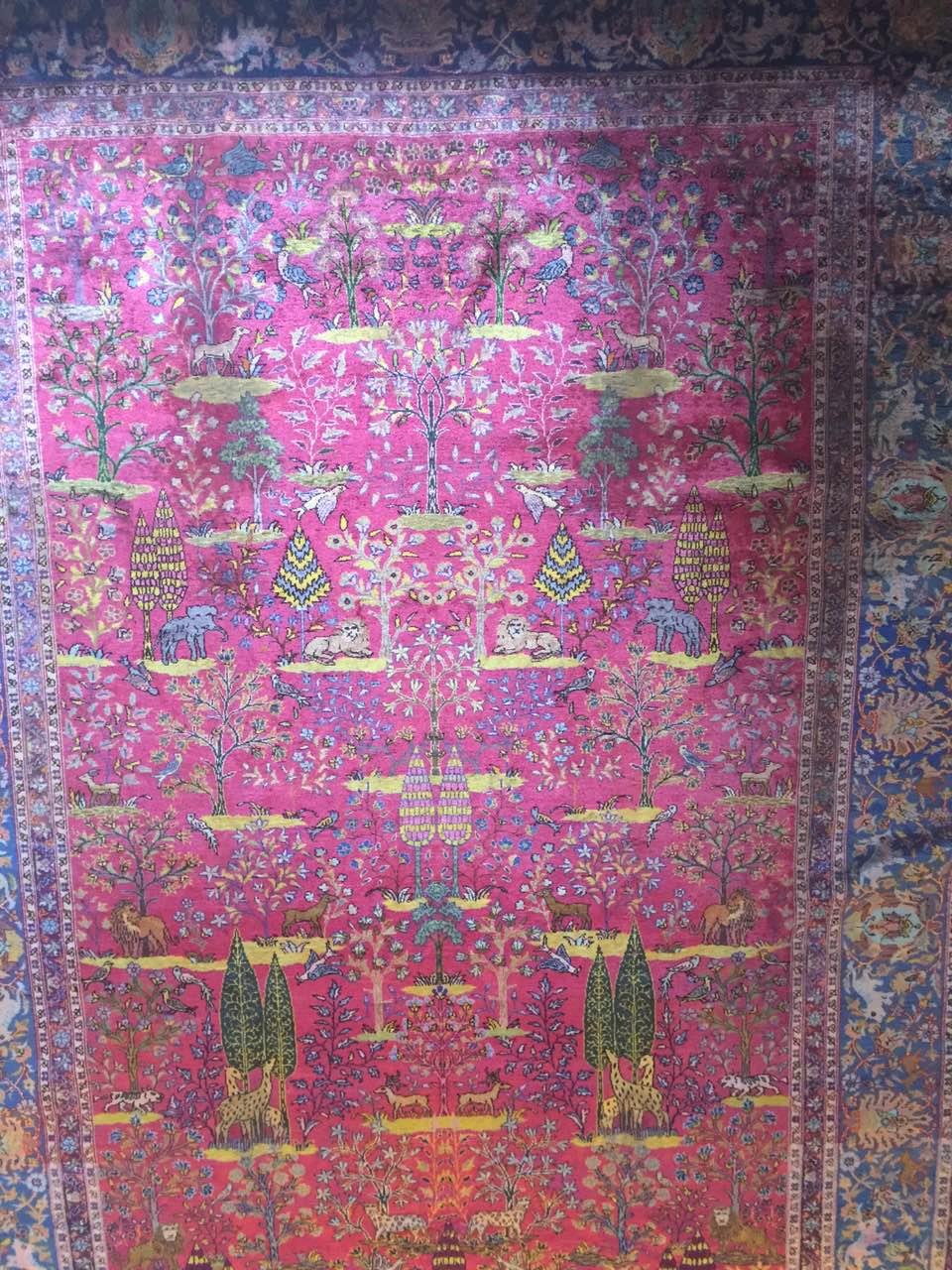 Tapis soie kirman iran 293 x 195 cm - Bild 2 aus 10