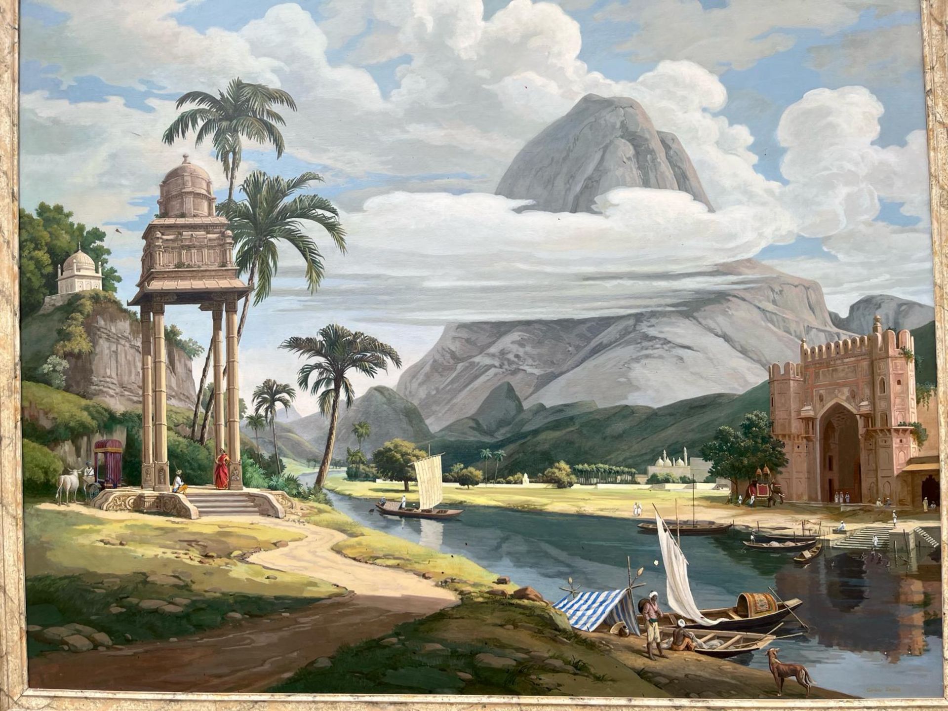 Gordon Davies British | 1926 – 2007 Un capriccio indien Peinture Huile sur panneau Peinture Huile - Bild 2 aus 29