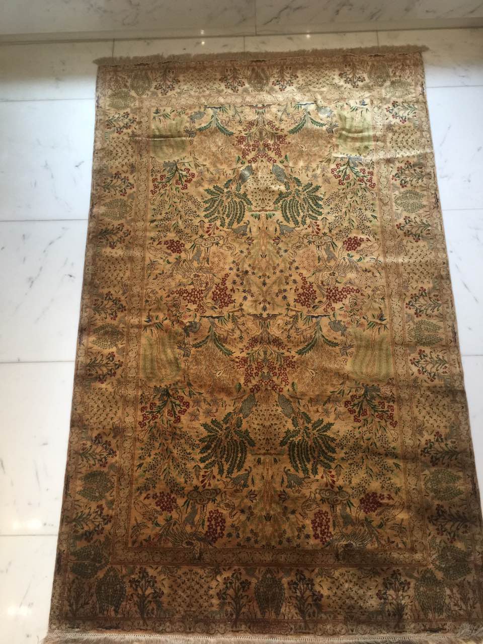 Tapis Nain en laine et soie Iran 237 x 145 cm