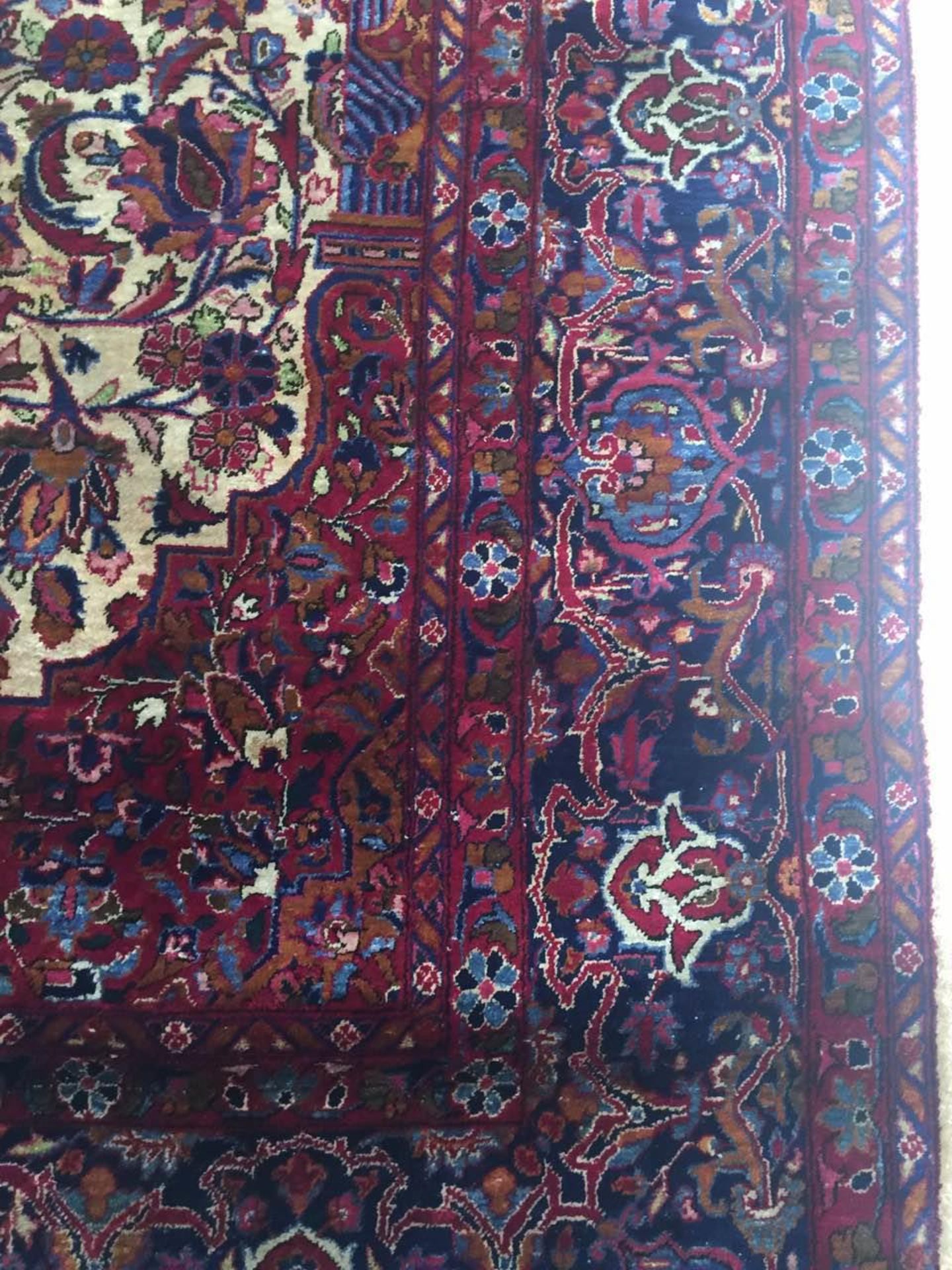 Tapis en soie kashan Iran 19ème 200 x 133 cm - Bild 3 aus 12