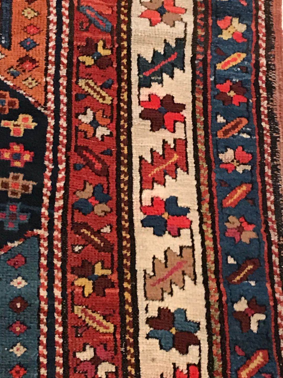 Tapis tribal en laine polychrome à décor de motifs traditionnels 365 x 114 cm - Bild 14 aus 16