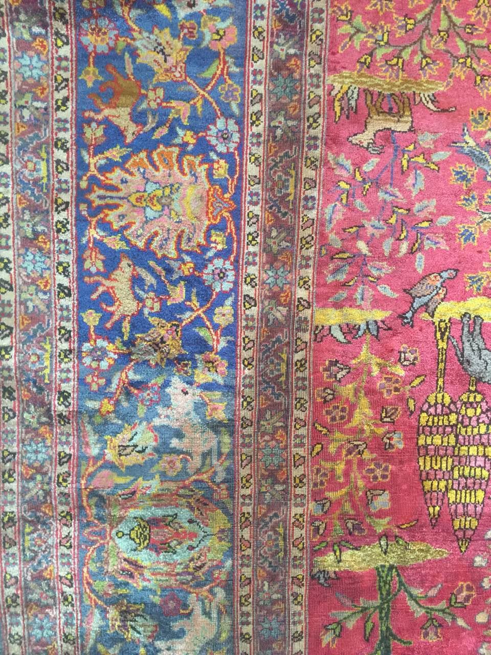 Tapis soie kirman iran 293 x 195 cm - Bild 7 aus 10