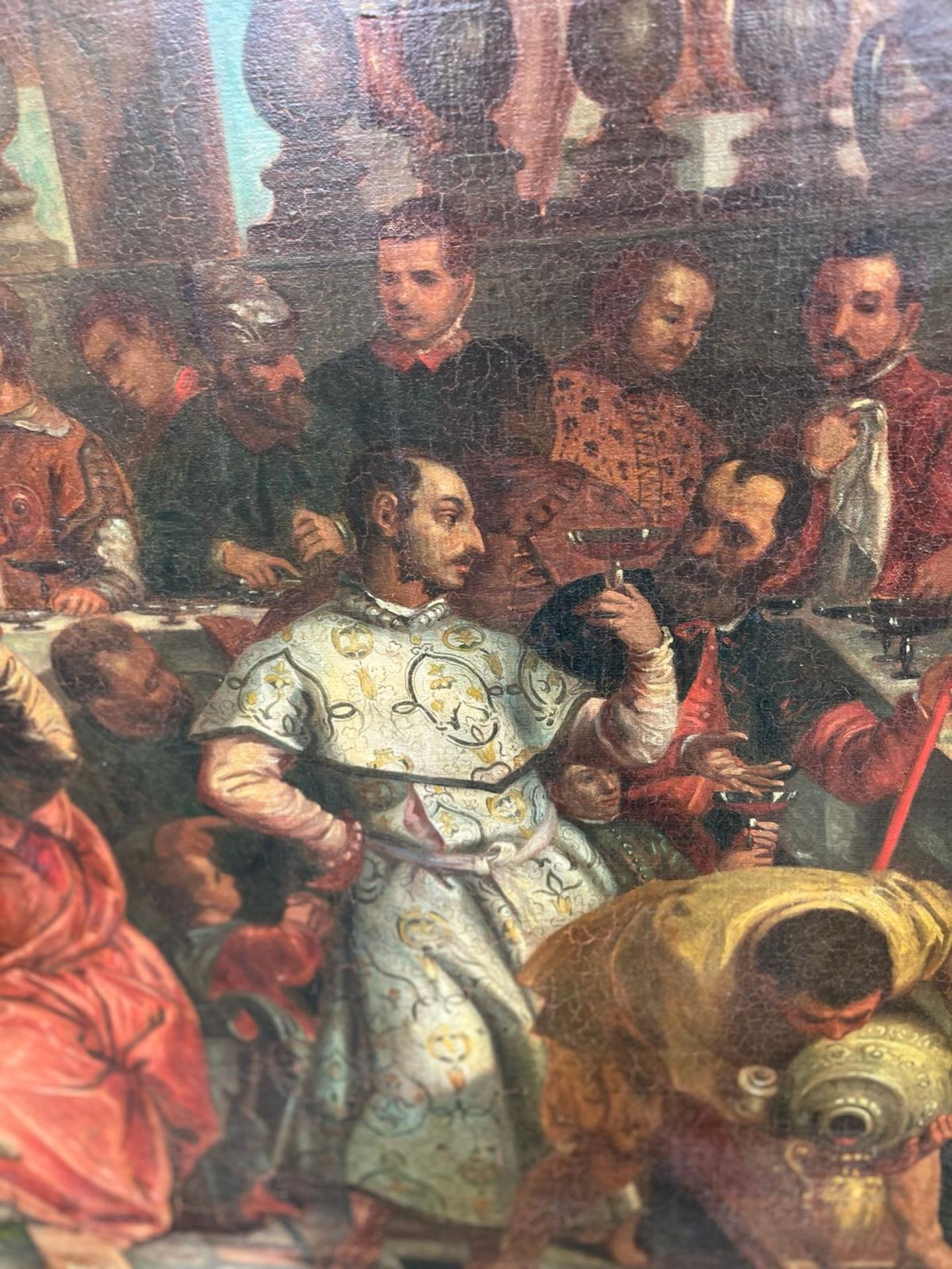 K Lucjan PrzepiÓrski (1830-1898) Une importante huile sur toile d'après Paolo Veronese's 'la fête - Bild 17 aus 18