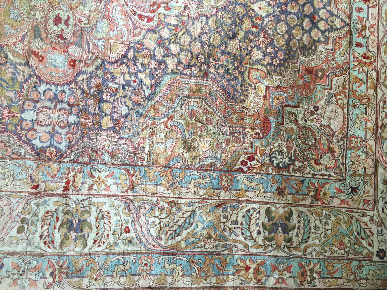 Tapis en soie ghoum Iran 280 x 190 cm - Bild 9 aus 15