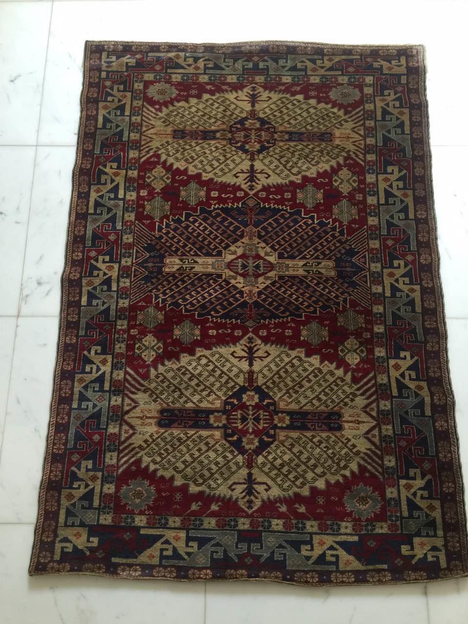 Tapis laine Caucase chirvan 176 x 120 cm