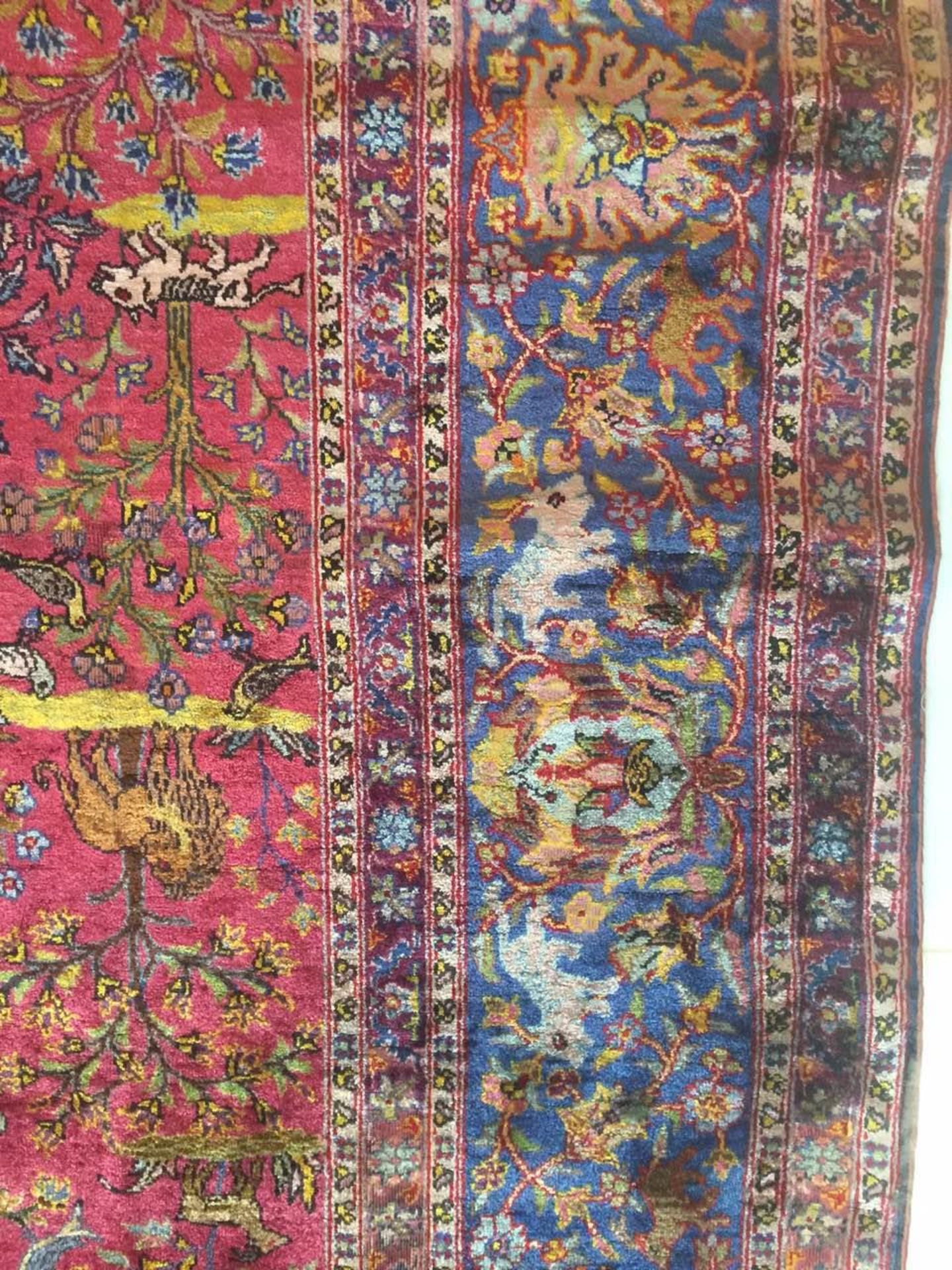 Tapis soie kirman iran 293 x 195 cm - Image 6 of 10